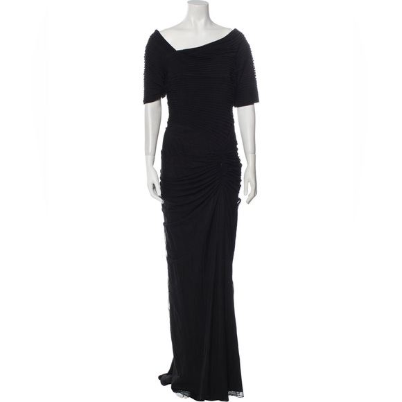 Tadashi Shoji Black Asymmetrical Dress - Picture 3 of 6